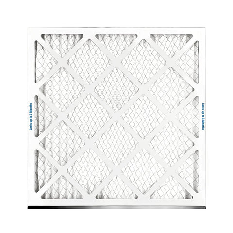 True Blue 220201 Air Filter, Pleated, 1 in Thick, 20 in L, 20 in W, 7 MERV, Cardboard Frame, Pack of 12