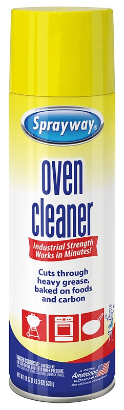 Sprayway SW824RETAIL Grill and Oven Cleaner, Liquid, Colorless, 20 oz Aerosol Can