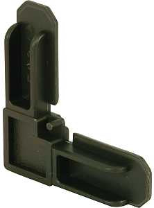 Make-2-Fit PL 7725 Square Cut Screen Frame Corner, Plastic, Bronze, For: Square-Cut Ends of 7/16 Aluminum Screen Frame