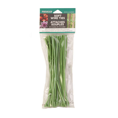 Panacea Green Coated Wire Ties