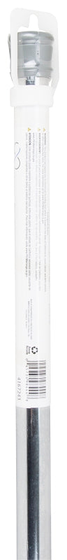 Simple Spaces SD-SR41-C3L Shower Curtain Rod, 7-1/2 lb, 41 to 76 in L Adjustable, 1 in Dia Rod, Steel, Chrome