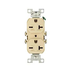 RECEPTACLE DPX COMM IVORY 20A
