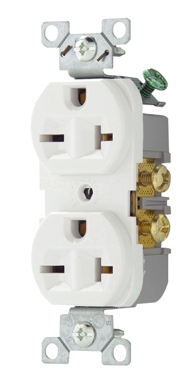 RECEPTACLE DPX COMM WHITE 20A