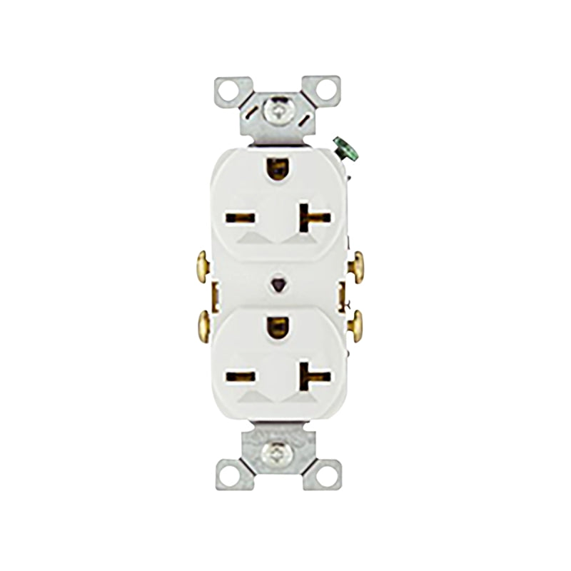 Eaton 815W-BOX Straight Blade Duplex Receptacle, 2-Pole, 20 A, 250 VAC ...