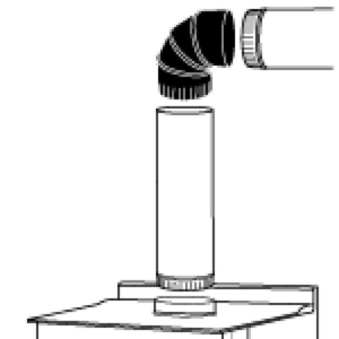 Imperial 3 in. D X 3 in. D Adjustable 90 deg Galvanized Steel Stove Pipe Elbow, Pack of 4