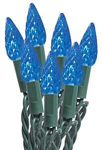 Sylvania 29554 String Lights, 50-Lamp, Mini, Blue, 20,000 hrs Average Life, 11 ft L