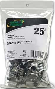 Ideal-Tridon Hy-Gear 67-6 Series 6710550 Worm Gear Hose Clamp, Stainless Steel