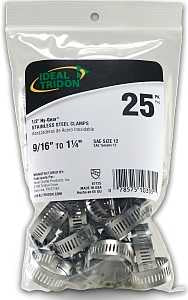 Ideal-Tridon Hy-Gear 67-6 Series 6712550 Worm Gear Hose Clamp, Stainless Steel
