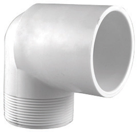 Charlotte Pipe 1-1/2 in. Dia. x 1-1/2 in. Dia. Slip To MPT Schedule 40 90 deg. PVC Street Elbow