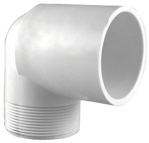 Charlotte Pipe Schedule 40 Slip To MPT 2 in. Dia. x 2 in. Dia. 90 deg. PVC Street Elbow