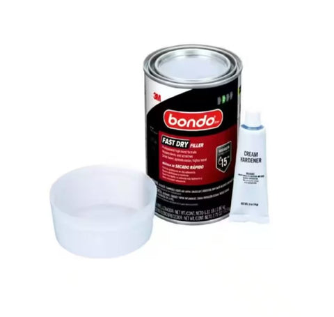 Bondo FD-GAL-ES Fast Dry Filler, Solid, Red, 6.31 lb