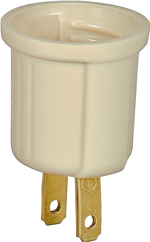 Eaton Wiring Devices 738V-BOX Outlet Adapter, 660 W, 1-Outlet, Thermoplastic, Ivory
