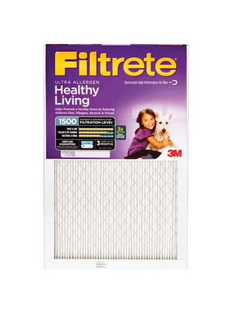 3M Filtrete 16 in. W x 25 in. L x 1 in. D Air Filter