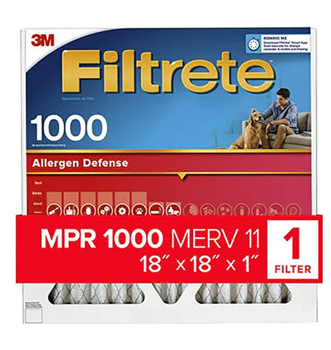 FILTER AIR ALRGN DFN 18X18X1IN, Pack of 4