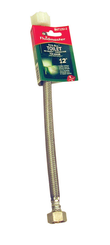 Fluidmaster Universal 7/8 in. Ballcock x 7/8 in. Dia. IP Stainless Steel Toilet Supply Line