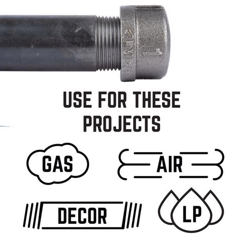 STZ Industries 3/8 in. FIP each Black Malleable Iron Cap