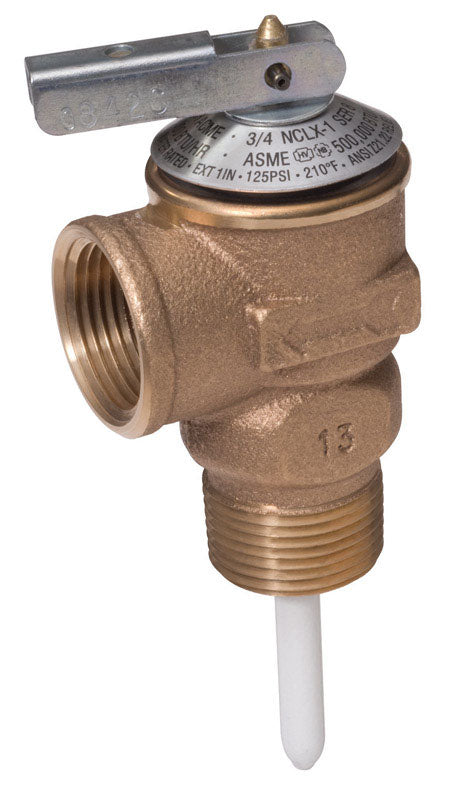 Cash Acme 1/2 in. Dia. Temperature and Pressure Relief Valve