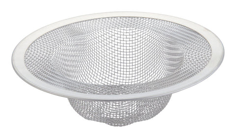 Ace 4-3/8 in. D Chrome Silver Stainless Steel Mesh Strainer