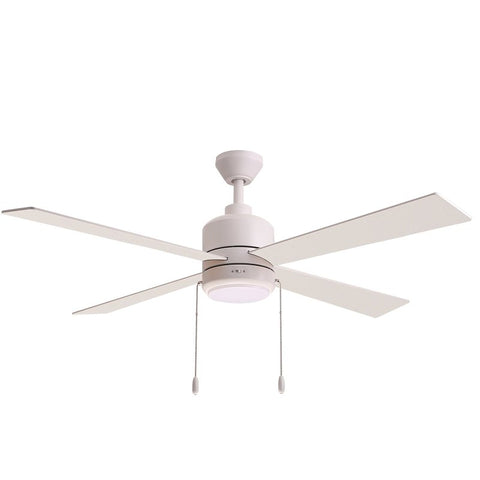 Boston Harbor S2501018-2-MWH Indoor Ceiling Fan, 52 in Sweep