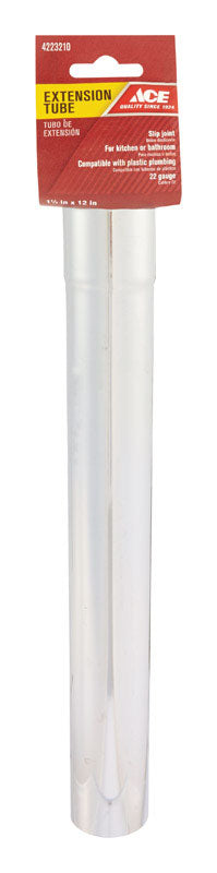 Ace 1-1/2 in. Dia. x 12 in. L Brass Extension Tube