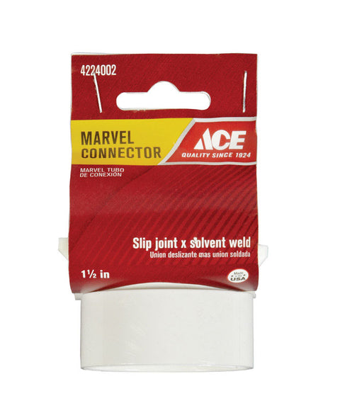 Ace 1-1/2 in. Dia. Polypropylene Marvel Connector