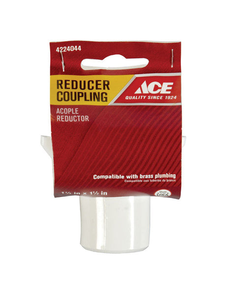 Ace 1-1/4 in. Slip x 1-1/2 in. Dia. Slip Plastic Reducing Coupling