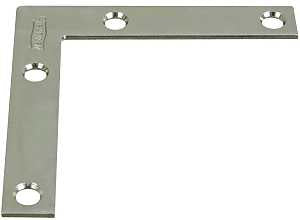 National Hardware 117BC Series N266-528 Corner Brace, 3 in L, 1/2 in W, 3 in H, Steel, Zinc, 0.07 Thick Material, Pack of 40