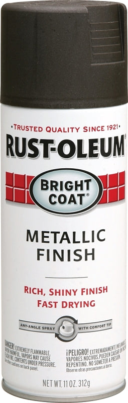 Rust-Oleum 7713830 Rust Preventative Spray Paint, 11 oz Can, 4 to 6 sq-ft Coverage Area, Oil Base, Metallic, Dark Bronze