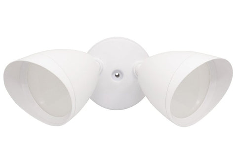 PowerZone O-G1200S-PW Security Light, 110/240 V, 14 W, 2-Lamp, LED Lamp, Daylight, 1200 Lumens, 5000 K Color Temp