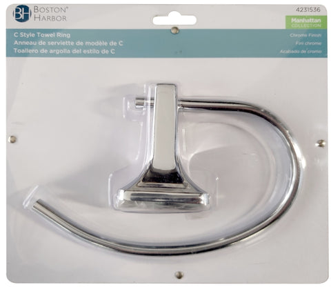 Boston Harbor 3660C-26-07-SOU Towel Ring, Wall Mounting