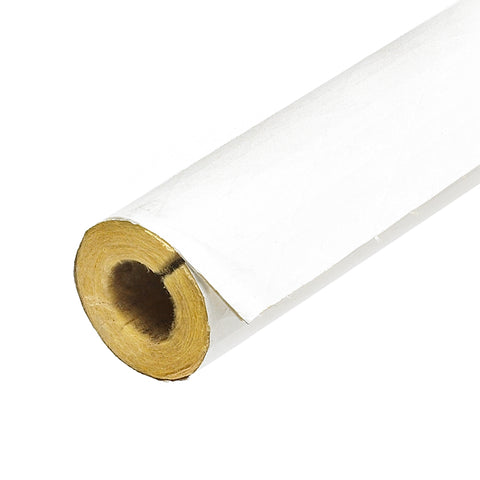 Frost King F10X Tubular Pipe Cover, 3 ft L, Fiberglass, White, 1/2 in Pipe
