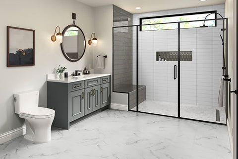 Emser Tile Catch Series F14CATCIC0416PV2 Ceramic Tile, 16 in L Tile, 4 in W Tile, Pressed Edge, Rectangular Pattern, Ice