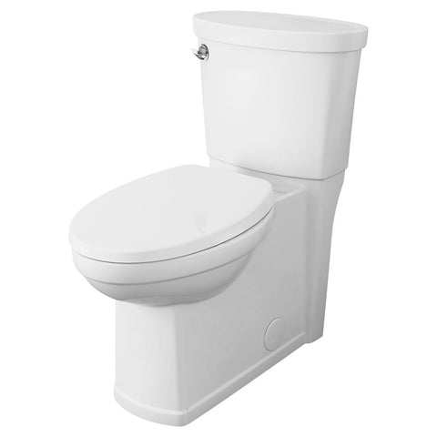 American Standard Cadet 3 Series 715AA.001.020 Skirted Tall Height Two-Piece Toilet with Slow-Close Seat, Elongated Bowl
