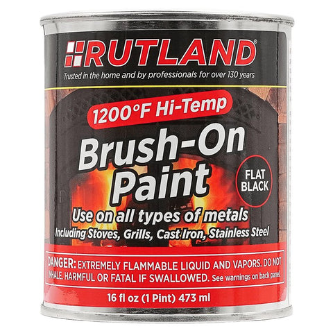 BRUSH-ON PAINT HI-TMP BLK 16OZ
