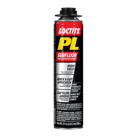 Loctite PL 2973394 Subfloor Foam Construction Adhesive, Dark Gray, 21.1 oz Can