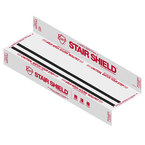 Surface Shields PLS SS 40 Stair Shield, 40 in L, 21 in W, 0.1 mm Thick, Polypropylene, White