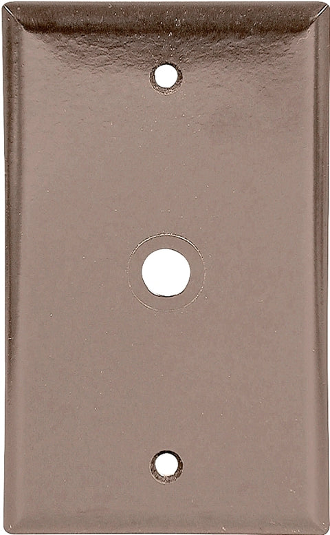 Eaton Wiring Devices 2128 2128B-BOX Wallplate, 4-1/2 in L, 2-3/4 in W, 1 -Gang, Thermoset, Brown, High-Gloss, Pack of 25