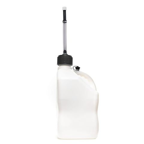 VP Racing 3520 Motorsport Container, 5 gal Capacity, Polyethylene, White