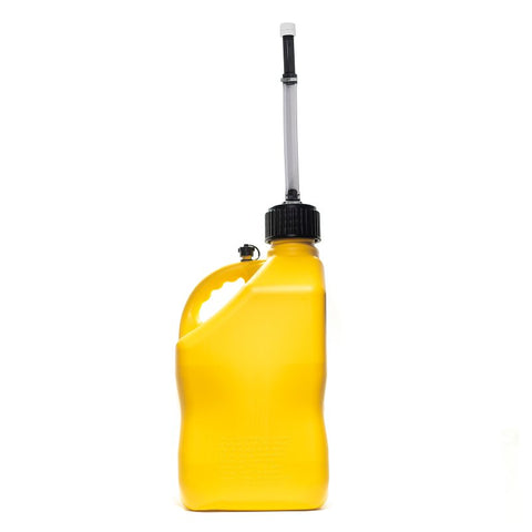 VP Racing 3556 Motorsport Container, 5 gal Capacity, Polyethylene, Yellow