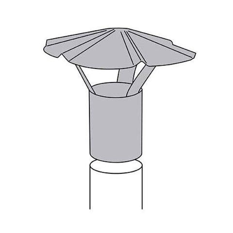 Imperial 7 in. Galvanized Steel Chimney Cap, Pack of 4