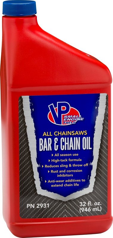 VP Racing 2931 Bar and Chain Oil, Brown, 240 deg C Flash, 1 qt