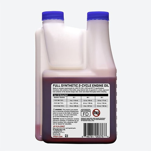 VP Racing 2907 Synthetic 2-Stroke Oil, 16 oz, Pack of 4
