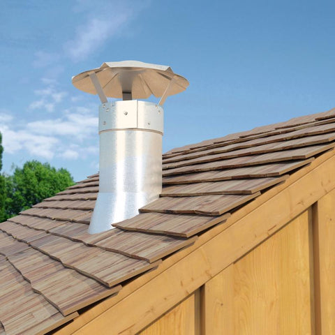 Imperial 9 in. Galvanized Steel Chimney Cap, Pack of 2