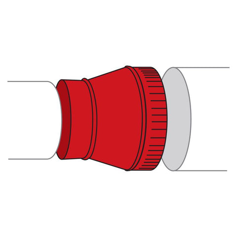 Imperial 6 in. D X 7 in. D Galvanized Steel Stove Pipe Increaser