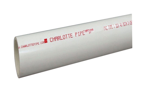 Genova PVC DWV Pipe 1-1/2 in. Dia. x 10 ft. L Plain End Schedule 40 330 psi