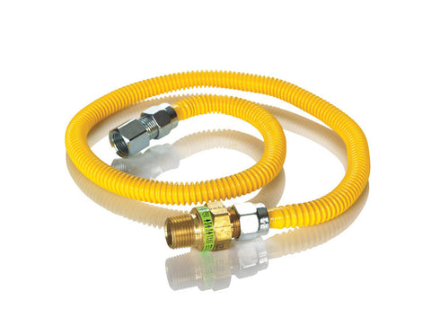 Brasscraft 1/2 in. FIP x 1/2 in. Dia. MIP Stainless Steel Gas Appliance Connector 36 in.