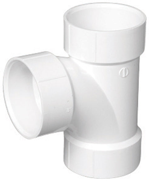Charlotte Pipe Schedule 40 Hub To Hub To Hub 2 in. Dia. x 2 in. Dia. x 2 in. Dia. PVC Sanitary T