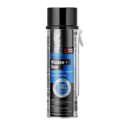 HandiFoam P30271 One-Component Sealant, 12 to 24 hr Curing, 0 to 100 deg F, 24 oz Can