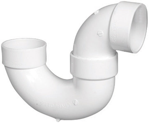 Charlotte Pipe Schedule 40 1-1/2 in. Dia. x 1-1/2 in. Dia. Hub To Hub PVC P-Trap