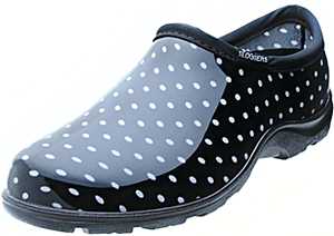 Sloggers 5113BP-08 Comfort Rain Shoes, 8 in, Black/White, Plastic Upper
